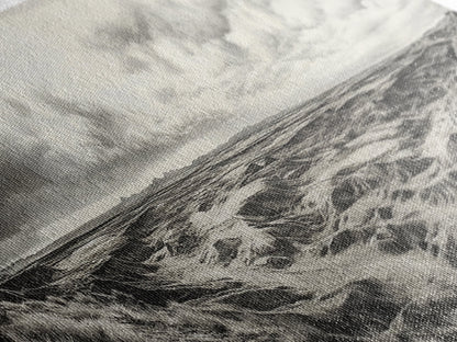 Desert Canyon Scene, Western Landscape, Vast Horizon, Framed Canvas Print, Rustic Wall Art, Neutral Earth Tones, Office Or Living Room