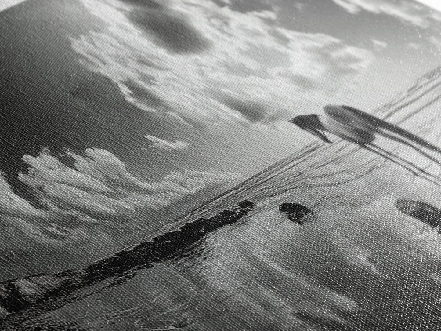 Beach Horse Reflection, Coastal Freedom, Wild Spirit Scene, Framed Canvas Print, Western Bathroom Art, Minimalist Beach House Decor