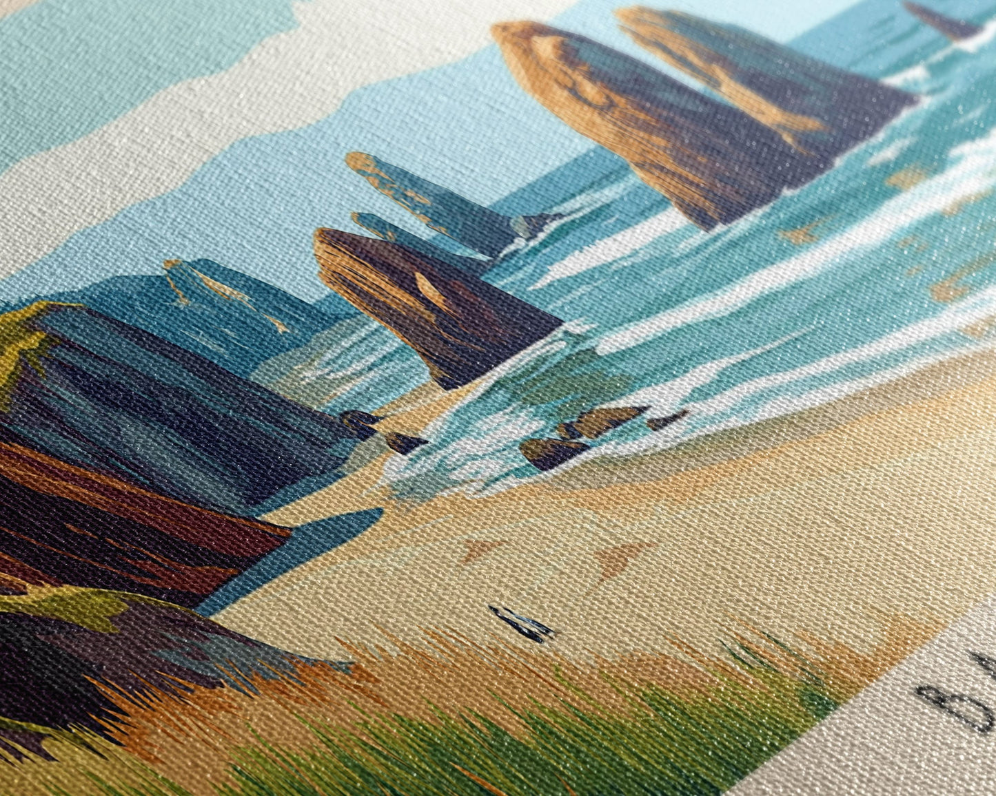 Bandon, Oregon Panoramic Print, Vacation Gift, Oregon Wall Art, Vacation Wall Art, Vacatation Memories, Beach Decor, Beach Or Lakehouse Art