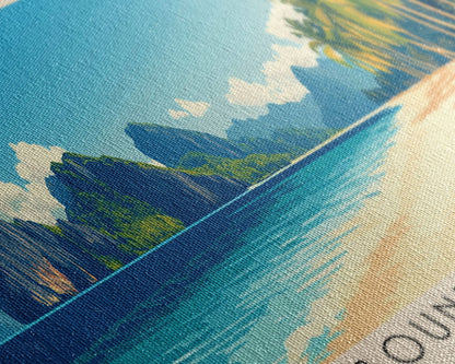 Bounty Beach, Philippines Panoramic Beach Print, Vacation Gift, Philippines Wall Art, Beach Painting, Beach Decor, Beach Painting