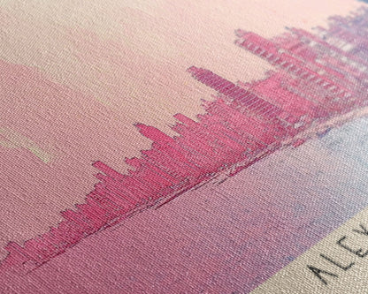 Alexandria, Egypt Watercolor Beach Print, Vacation Gift, Egypt Wall Art, Beach Painting, Beach Decor, Beach Painting