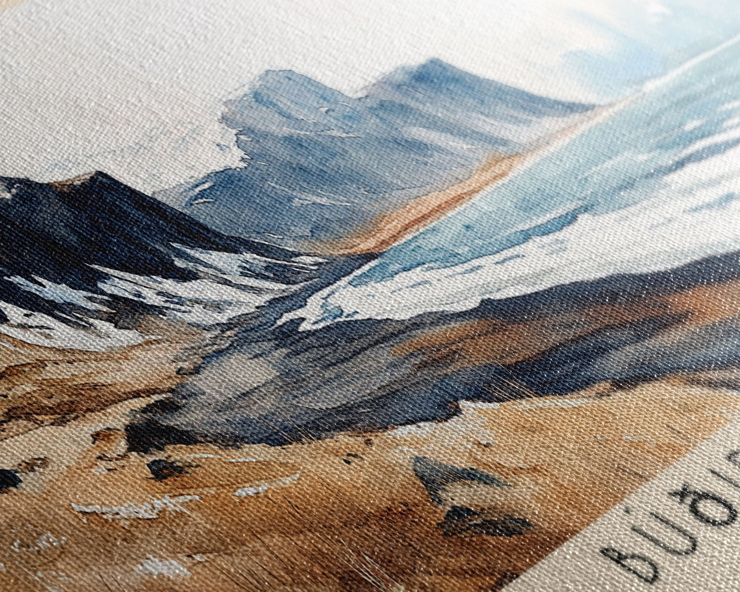 Búðir Beach, Iceland Watercolor Beach Print, Vacation Gift, Iceland Wall Art, Beach Painting, Beach Decor, Beach Painting