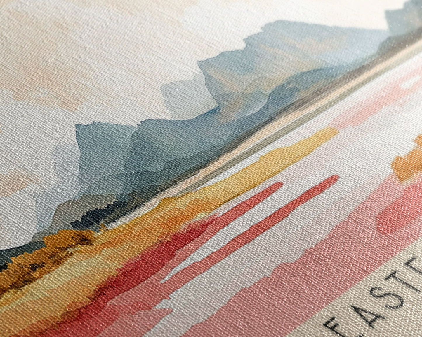 Eastern Cape, Coffee Bay Watercolor Print, Vacation Gift, Coffee Bay Wall Art, Beach Painting, Beach Decor, Large Wall Art, Wood Frame Art