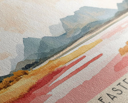 Eastern Cape, Coffee Bay Watercolor Print, Vacation Gift, Coffee Bay Wall Art, Beach Painting, Beach Decor, Large Wall Art, Wood Frame Art