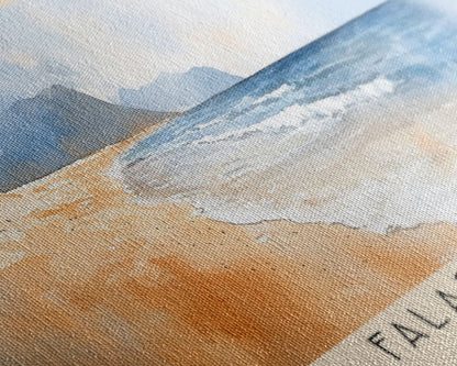 Falassarna, Greece Watercolor Beach Print, Vacation Gift, Greece Wall Art, Beach Painting, Beach Decor, Beach Painting