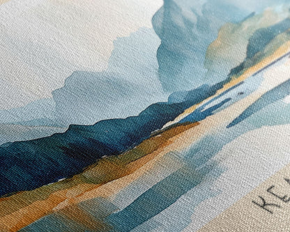 Kearvaig, Scotland Watercolor Print, Vacation Gift, Scotland Wall Art, Beach Painting, Beach Decor, Large Wall Art, Wood Frame Art