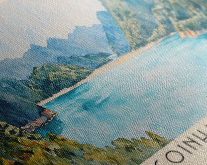 Lagoinha do Leste, Brazil Watercolor Beach Print, Vacation Gift, Brazil Wall Art, Beach Painting, Beach Decor, Beach Painting