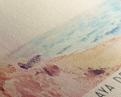 Playa de Bolonia, Spain Watercolor Beach Print, Vacation Gift, Spain Wall Art, Beach Painting, Beach Decor, Beach Painting