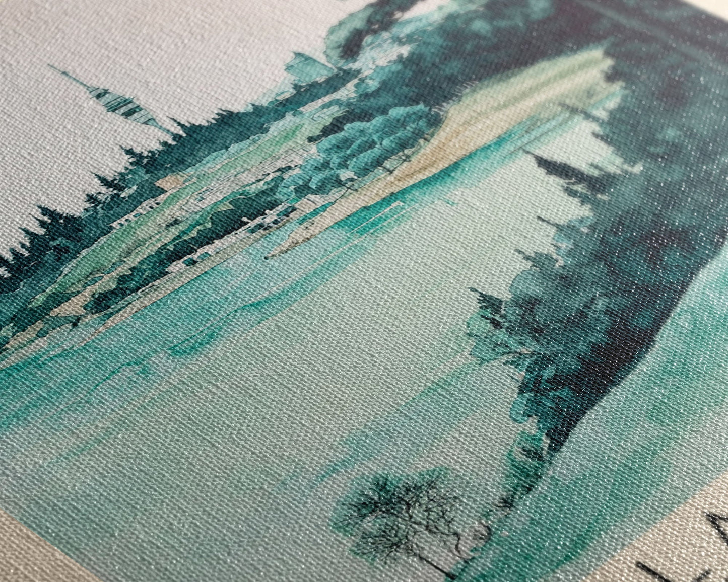 Auckland Island, New Zealand Watercolor Print, Vacation Gift, New Zealand Wall Art, Beach Painting, Beach Decor, Large Wall Art, Wood Frame Art