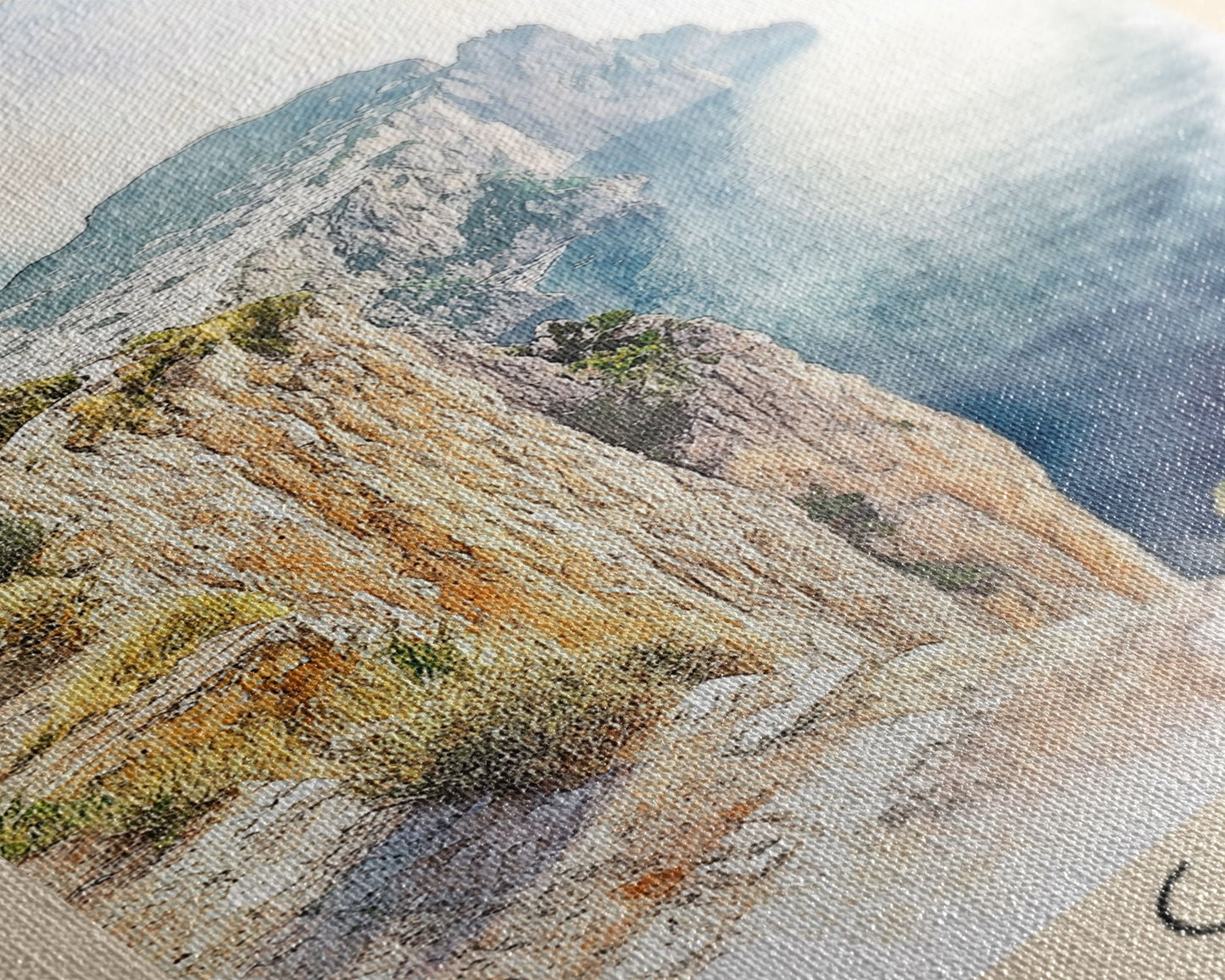 Capri, Italy Watercolor Beach Print, Vacation Gift, Italy Wall Art, Beach Painting, Beach Decor, Beach Painting