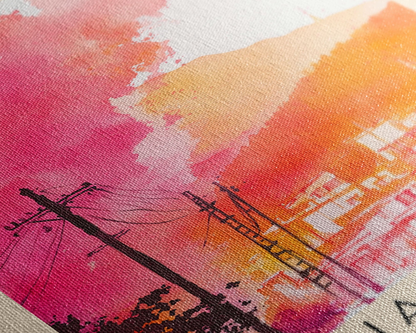 Changdao, China Watercolor Beach Print, Vacation Gift, China Wall Art, Beach Painting, Beach Decor, Beach Painting