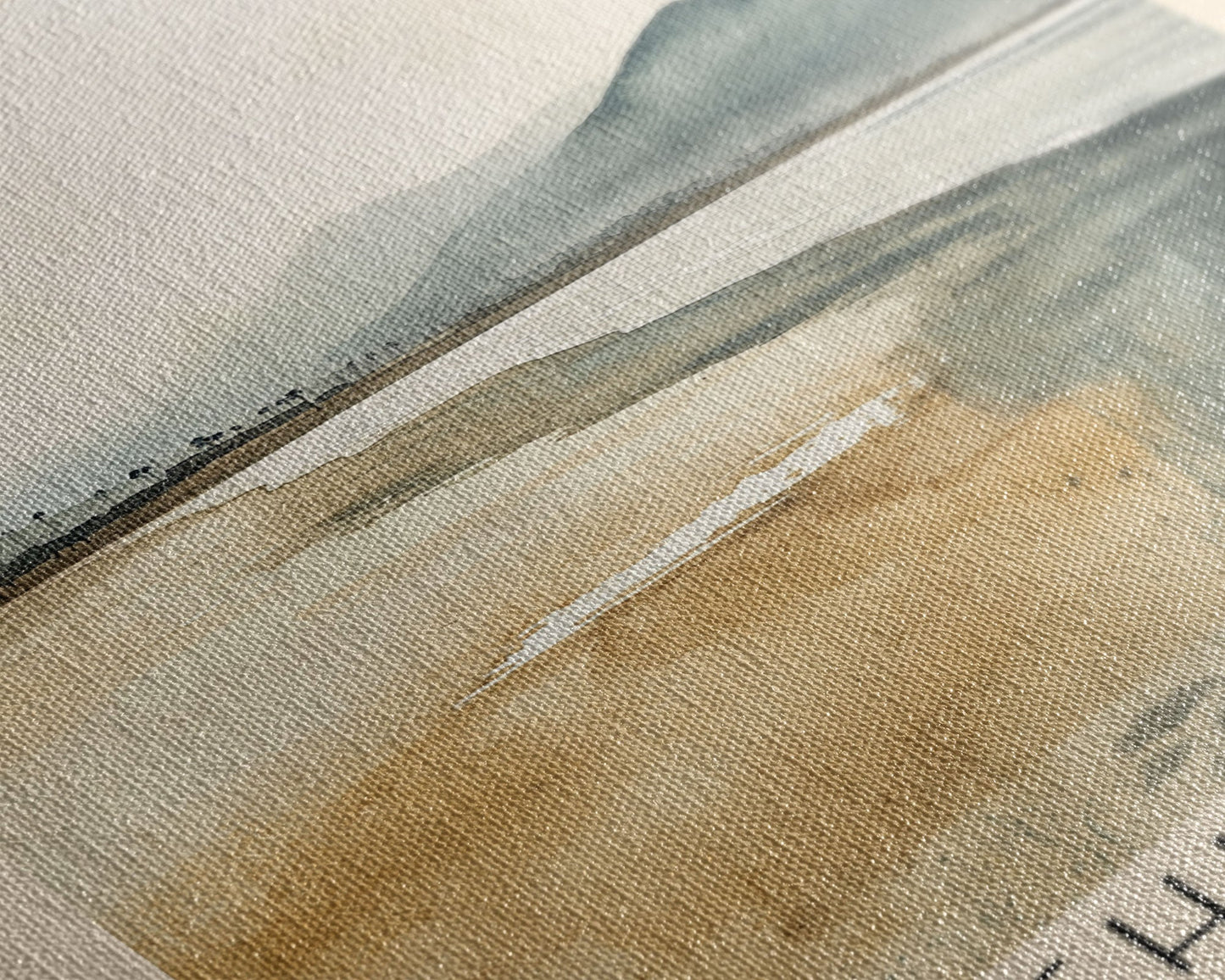 Chicama, Peru Watercolor Beach Print, Vacation Gift, Peru Wall Art, Beach Painting, Beach Decor, Beach Painting