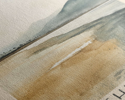 Chicama, Peru Watercolor Beach Print, Vacation Gift, Peru Wall Art, Beach Painting, Beach Decor, Beach Painting