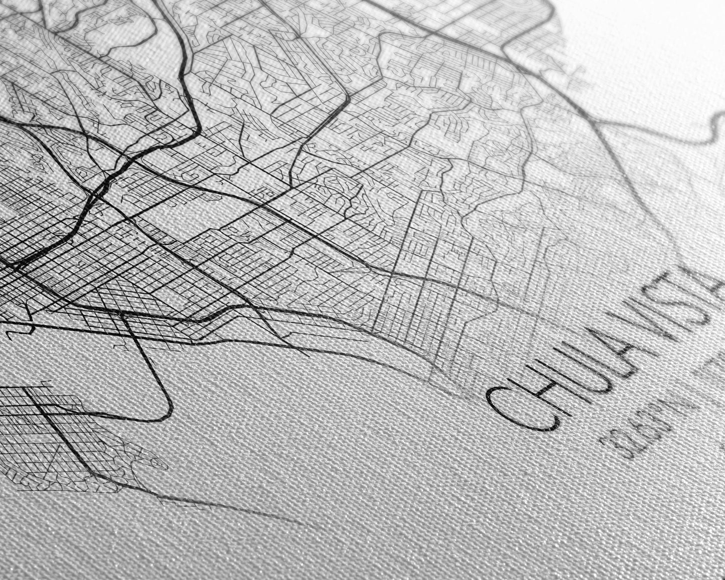 Chula Vista Street Map, California Map, Map Print, Modern Art, Wall Art, Canvas Art, Laundry Room Décor, Homeschool Wall Art, Over Bed Art