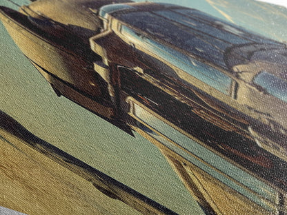 Combat Helicopter Lift Diamond Shaped Canvas Embossed Print military aviation wall art patriotic decor man cave centerpiece