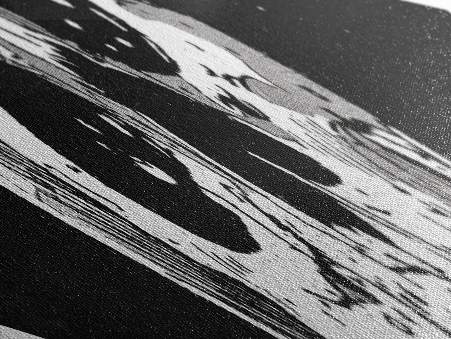 Manga Skull Scream Diamond Shaped Canvas Art Print horror comic style anime decor edgy wall art unique gothic Halloween gift