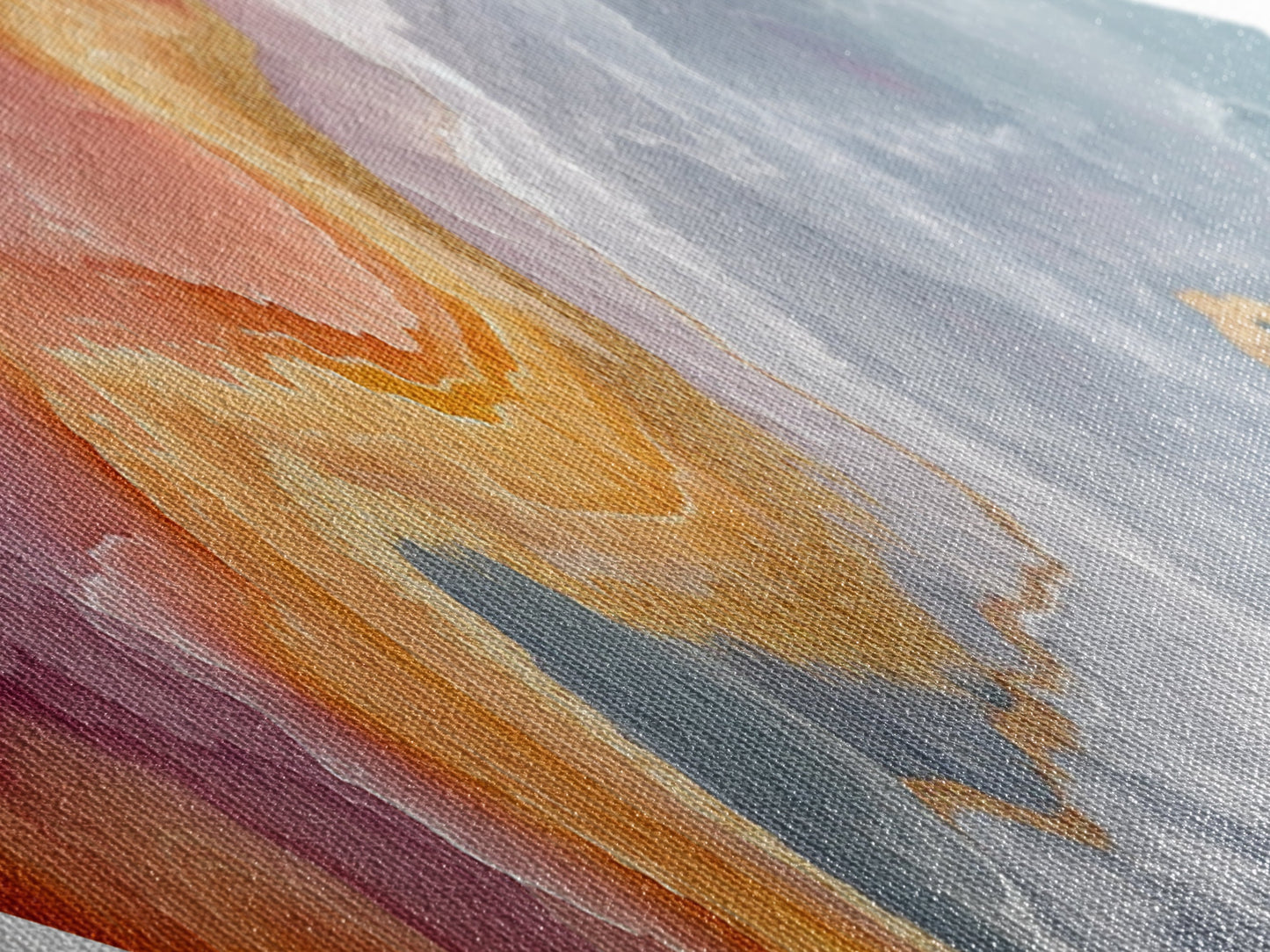 Pastel Dream Agate Diamond Shaped Canvas Art Print Calming Earth Tones Mineral Wall Decor Elegant Bedroom Housewarming Gift