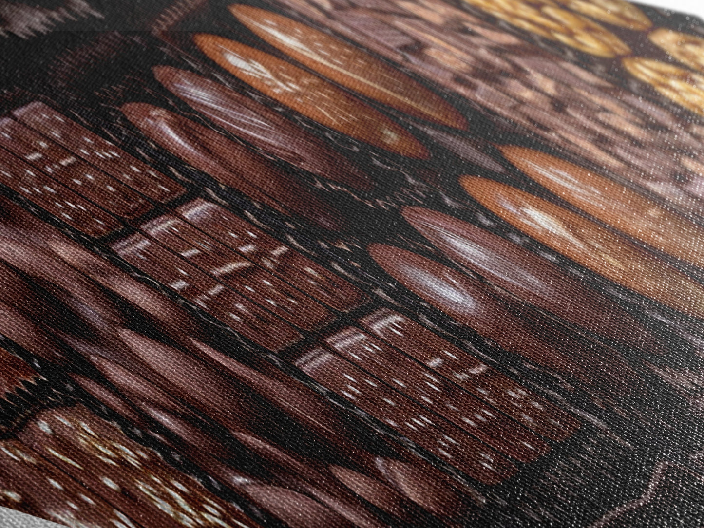 Chocolate Bliss Box Diamond Shaped Canvas Textured Print Gourmet Sweets Wall Art Kitchen Decor Foodie Gift Valentine's Day