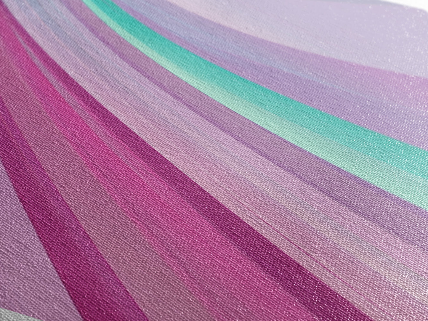 Dream Swirl Diamond Shaped Canvas Embossed Print soft pastel pink green abstract wall decor modern teen girl room unique aesthetic print