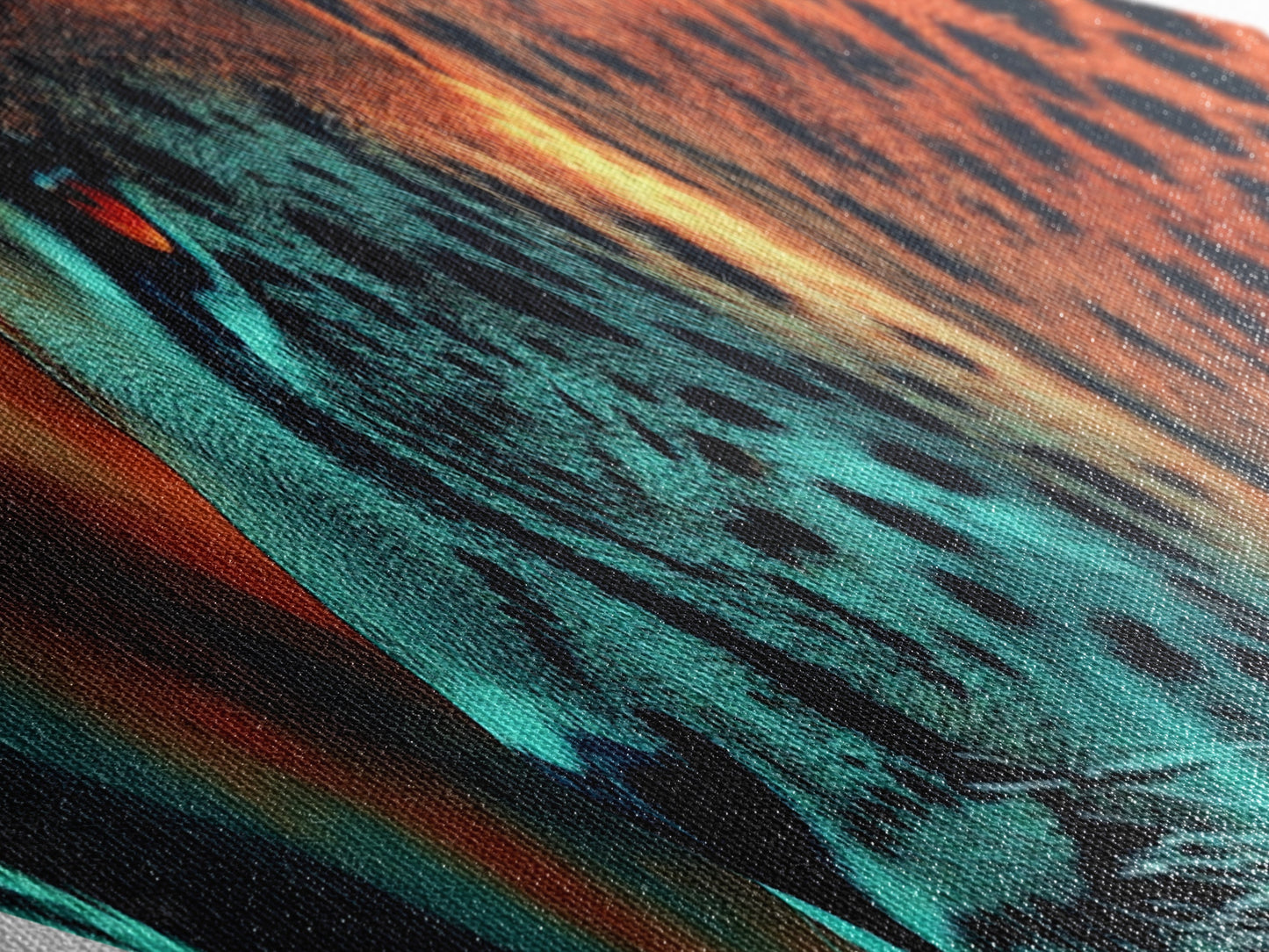 Jungle Sentinel Diamond Shaped Canvas Embossed Print Fierce Cheetah Animal Wall Decor Wild Safari Energy Bedroom Statement Wildlife Art