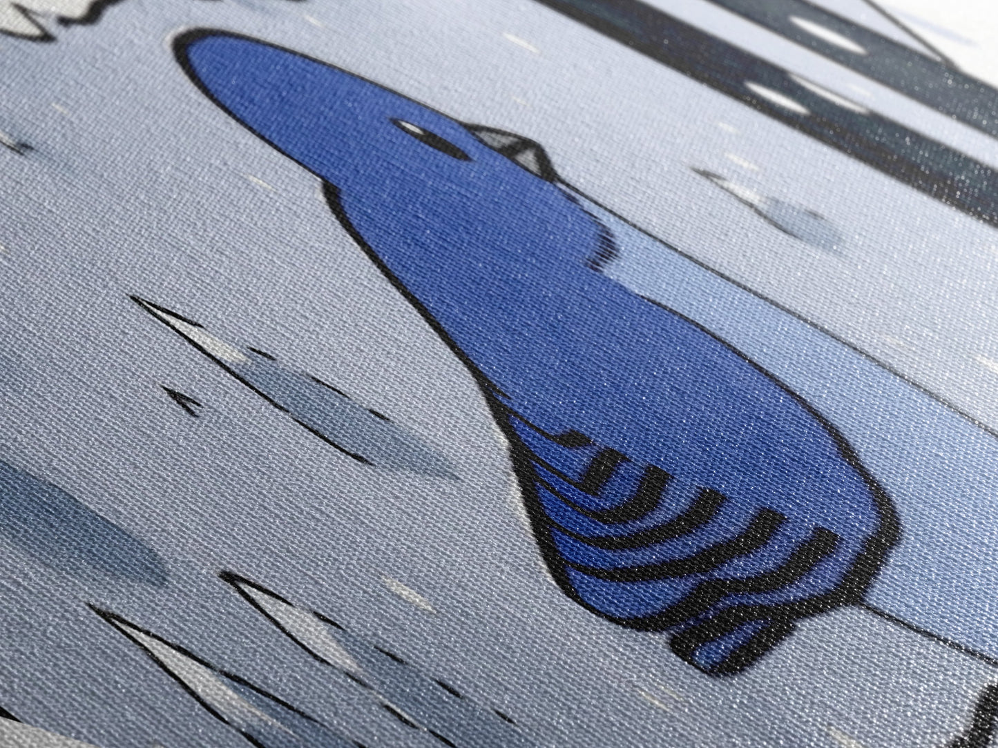 Bird Watercolor Painting Print, Canvas Texture Art Print, Bluebird Wall Art, Mother's Day, Birdwatcher Gift, Birdwatching Art