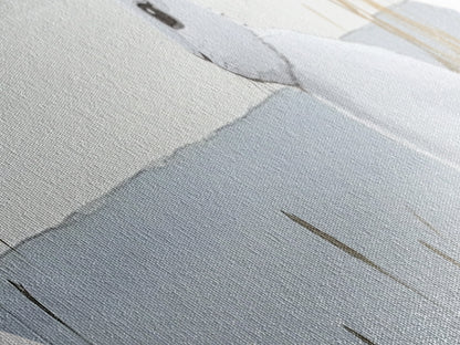 Small Owl Feather Print, Nature Watercolor Painting Wall Art, Diamond Shaped Canvas Texture Print, Whimsy Wall Art