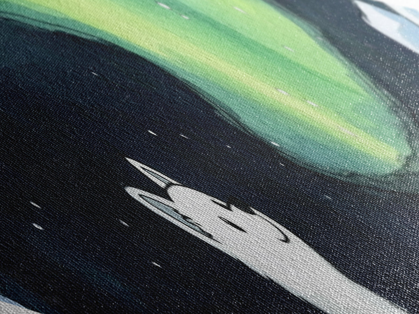 Wolves On The Beach, Framed Canvas Art Print, Coastal Decor