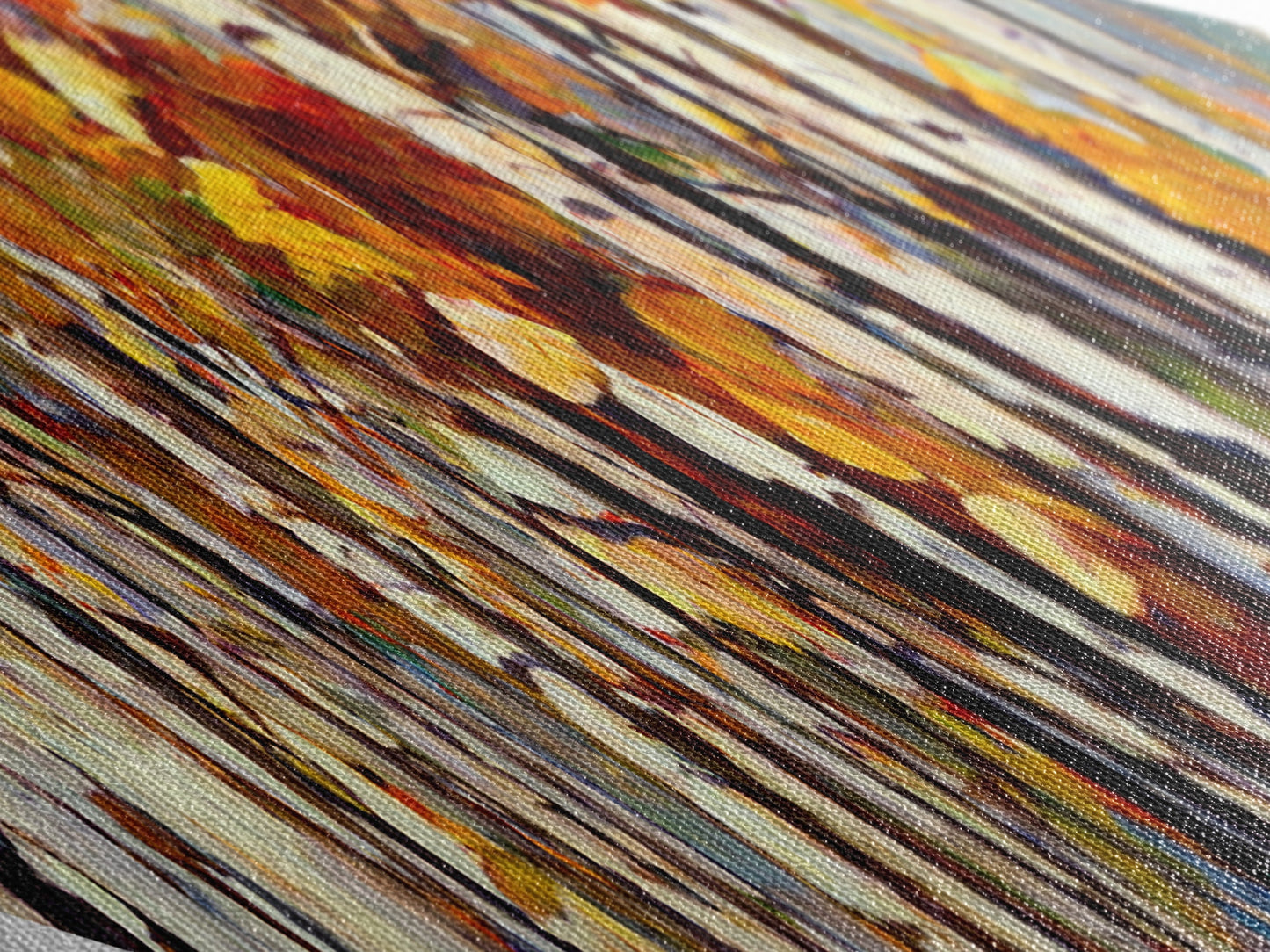 Diamond Shaped Large Birch Trees Canvas Print Boho Wall Decor Autumn Birch Forest  Art Silver Birch Trees Wall Decor Wall Art Fall