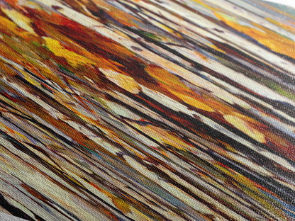 Diamond Shaped Large Birch Trees Canvas Print Boho Wall Decor Autumn Birch Forest  Art Silver Birch Trees Wall Decor Wall Art Fall