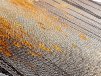 Diamond Shaped Coastal Breeze Scene Canvas Art Print Beach Ocean Seascape Wall Decor Nautical Home Accent with Soaring Seagulls