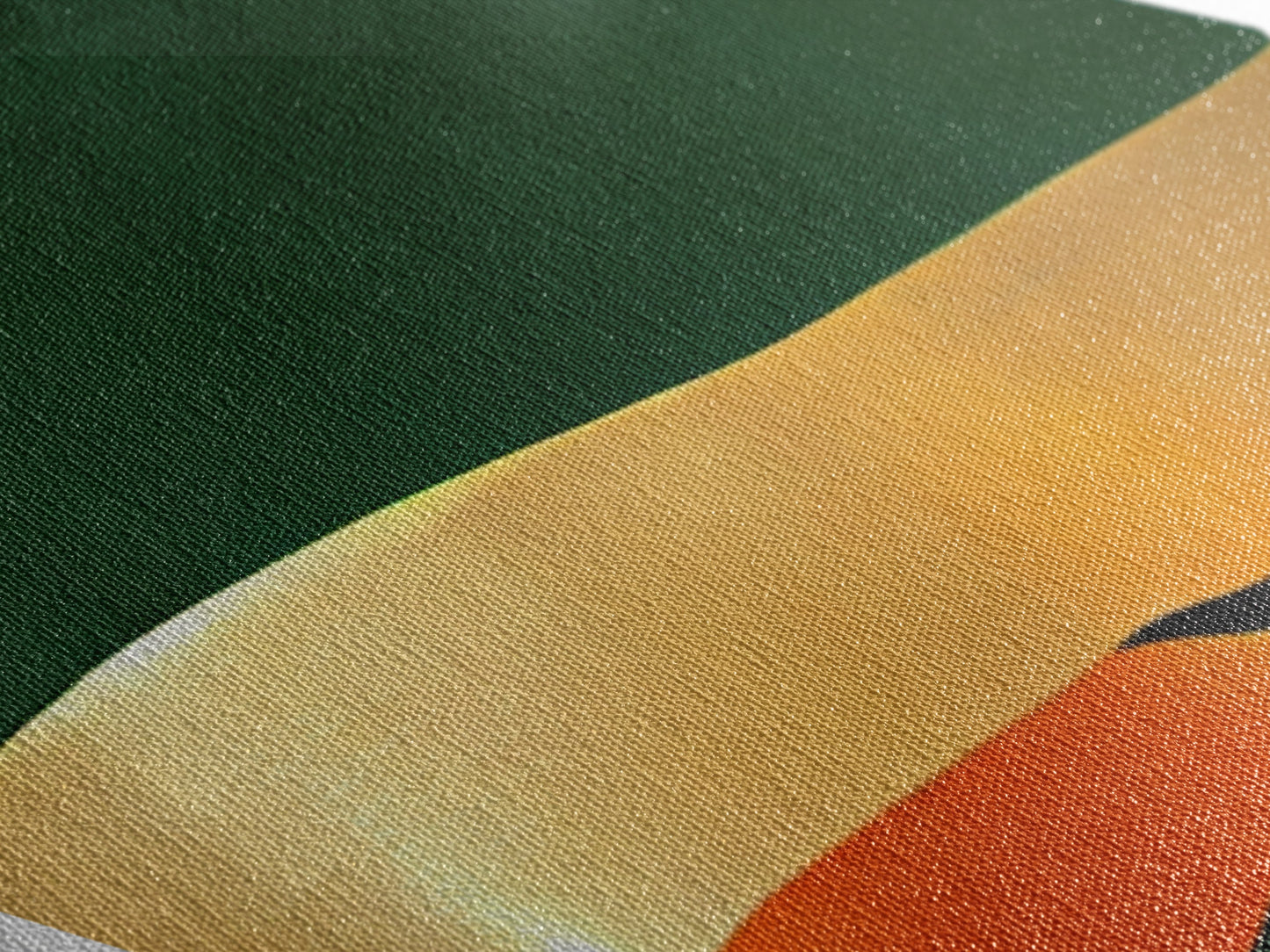 Diamond Shaped Desert Layers — Abstract Minimalist Landscape Canvas Art Print, Bold Sunset Palette Wall Decor, Modern Art Gift