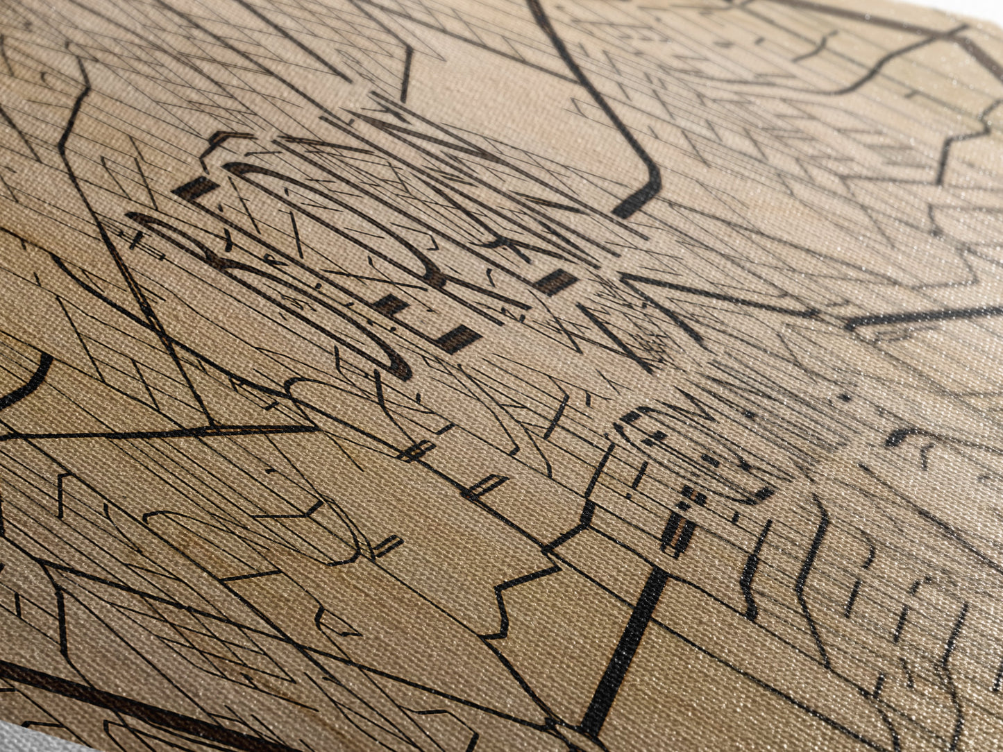 Berlin - Germany Diamond Shaped City Map, Custom Diamond Shaped Wall Art, City Map Canvas