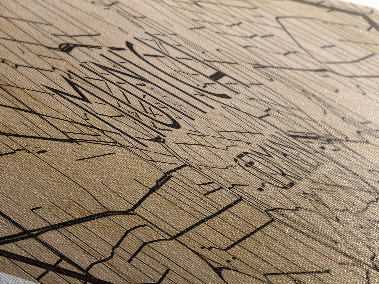 Munich - Germany Diamond Shaped City Map, Custom Diamond Shaped Wall Art, City Map Canvas