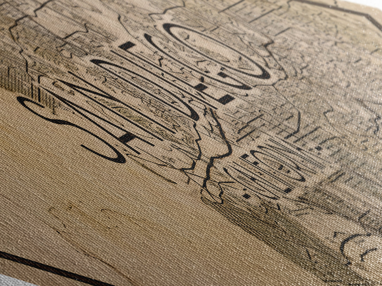 San Diego Diamond Shaped City Map, Custom Diamond Shaped Wall Art, City Map Canvas