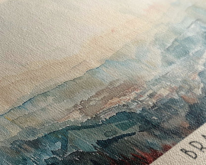 Bradford United Kingdom Travel Print Wall Art, Panoramic City Art, Travel Art, Wall Decor, Vacation Gift, Framed Canvas Print Or Metal Art