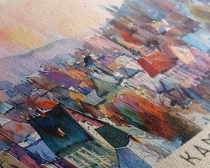 Kamianske Ukraine Wall Art, Panoramic Travel Poster, Panoramic Framed Canvas Print, City Wall Art, Wall Hanging Home Decor, Travel Art