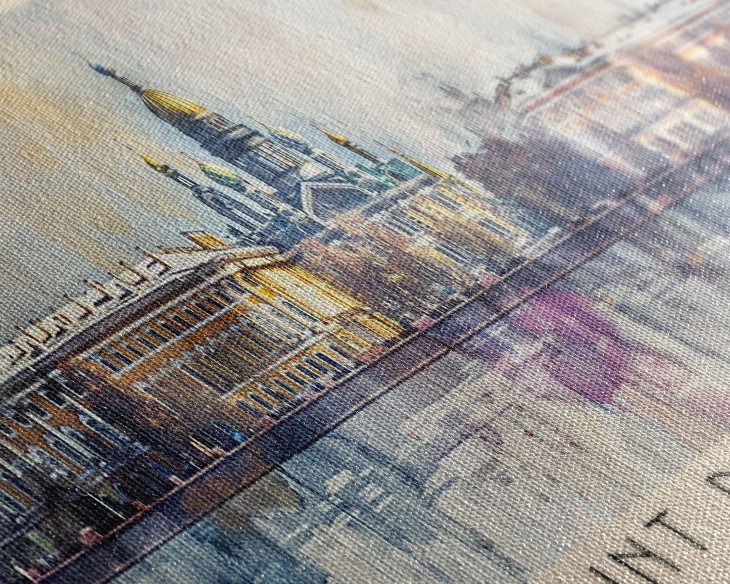 Saint Petersburg Russia Wall Art, Panoramic Travel Poster, Panoramic Framed Canvas Print, City Wall Art, Wall Hanging Home Decor, Travel Art