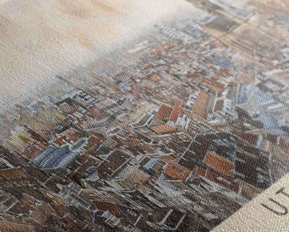 Utrecht, Niederlande – Kunstdruck für die Wand, Panorama-Stadtansicht, Reisekunst, Wanddekoration, Urlaubsgeschenk, gerahmter Leinwanddruck oder Metallbild