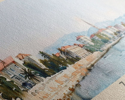 Zadar Croatia Travel Print Wall Art, Panoramic City Art, Travel Art, Wall Decor, Vacation Gift, Framed Canvas Print Or Metal Art