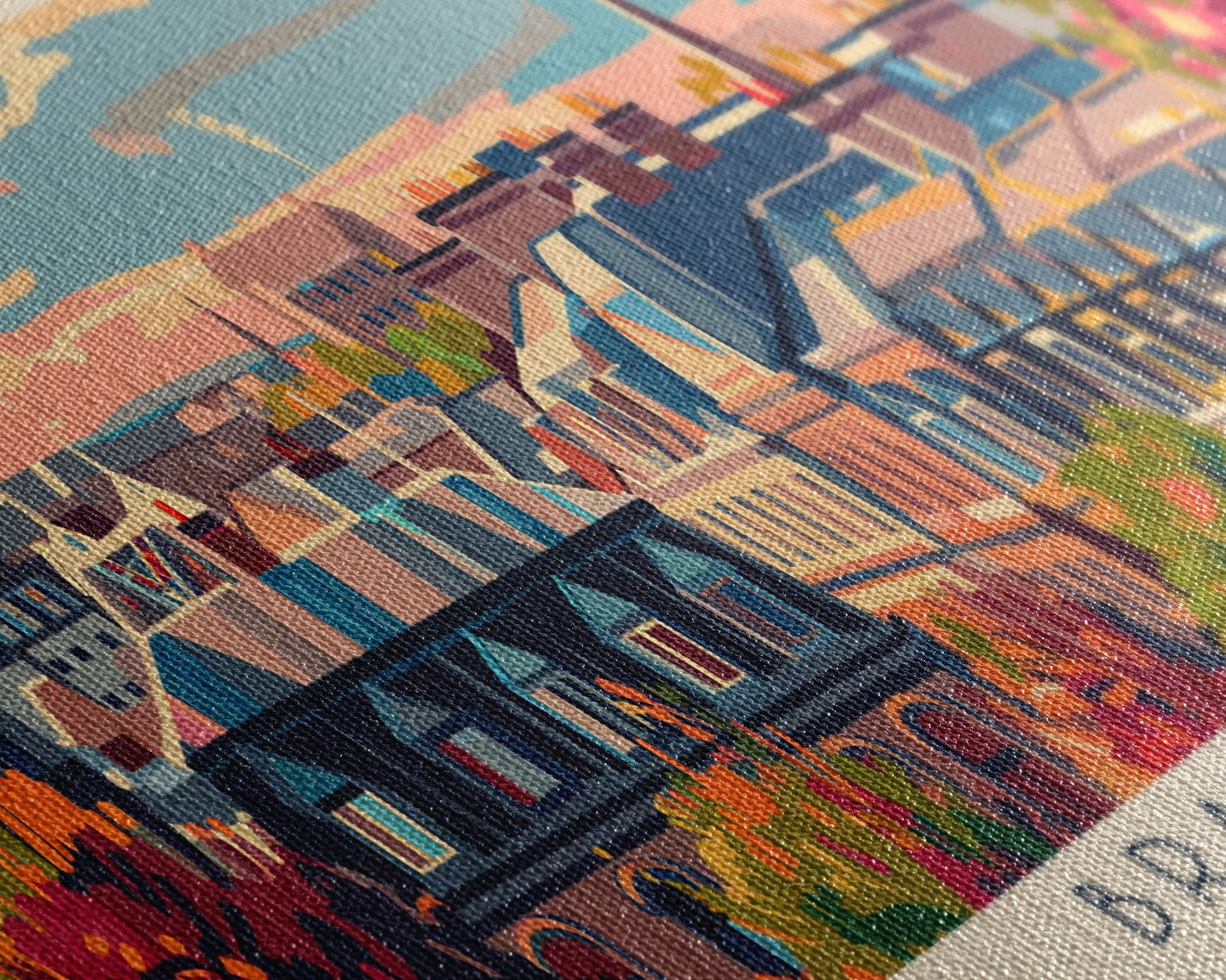 Bradford United Kingdom Travel Print Wall Art, Panoramic City Art, Travel Art, Wall Decor, Vacation Gift, Framed Canvas Print Or Metal Art