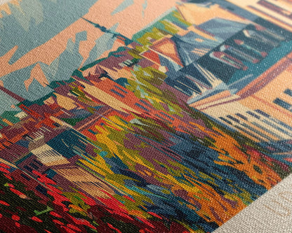 Uppsala Sweden Wall Art, Panoramic Travel Poster, Panoramic Framed Canvas Print, City Wall Art, Wall Hanging Home Decor, Travel Art