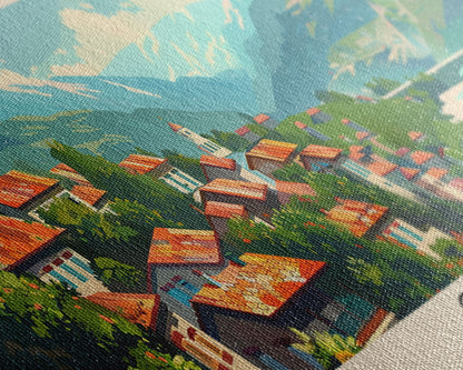 Gori Georgia Travel Print Wall Art, Panoramic City Art, Travel Art, Wall Decor, Vacation Gift, Framed Canvas Print Or Metal Art