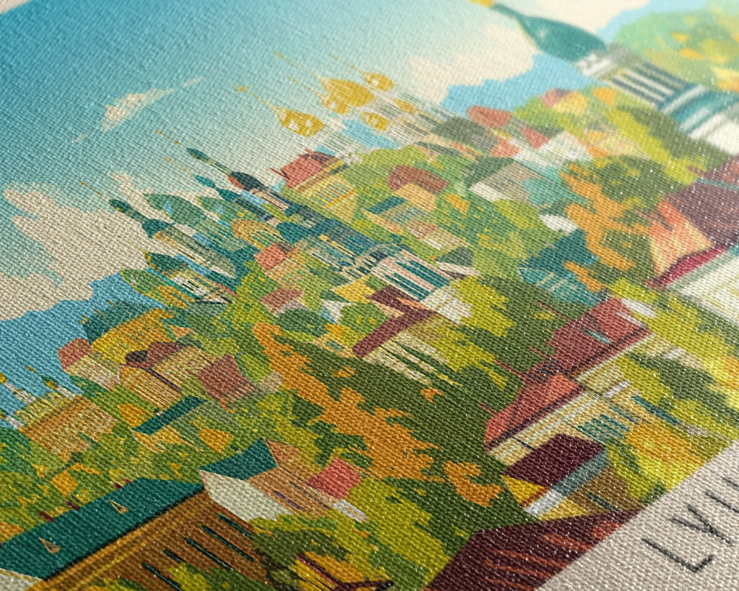 Reisekunst aus Ljubertsy, Russland: Stadtansichten, gerahmte Leinwanddrucke oder Wandbilder aus Metall, Europa-Reiseposter, Panorama-Wandbilder, extra breite Wandbilder