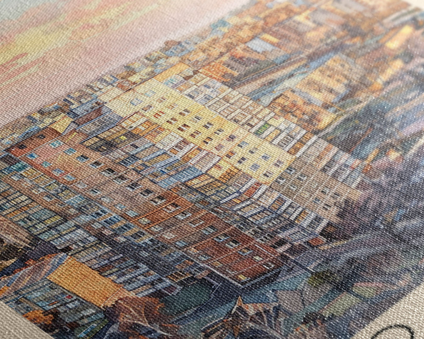 Ivano-Frankivsk Ukraine Cityscape Art Print, Sunset View Canvas Print for Home Decor, Travel Poster for Living Room Wall Art, Ukrainian Scene