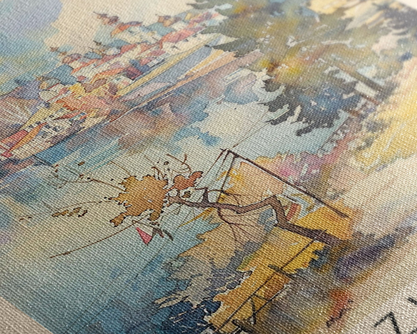 Izhevsk Russia Scenic Art Print, Charming City View Canvas Print for Home Decor, Travel Poster for Living Room Wall Art, Russian Beauty