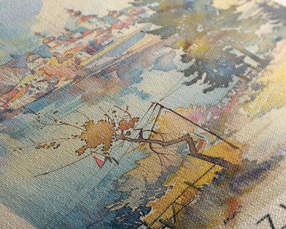 Izhevsk Russia Scenic Art Print, Charming City View Canvas Print for Home Decor, Travel Poster for Living Room Wall Art, Russian Beauty