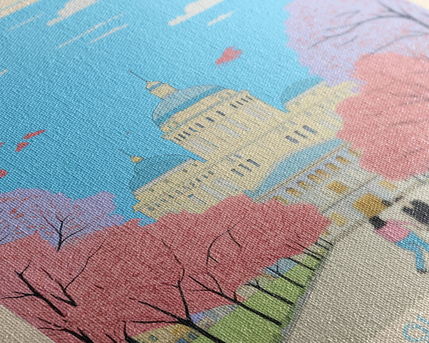 Novi Pazar Serbia Travel Poster Framed Canvas Print, Midcentury Modern Art, Pop Art Wall Decor, Scenic Wall Art, Living Room Decoration, Office Gift