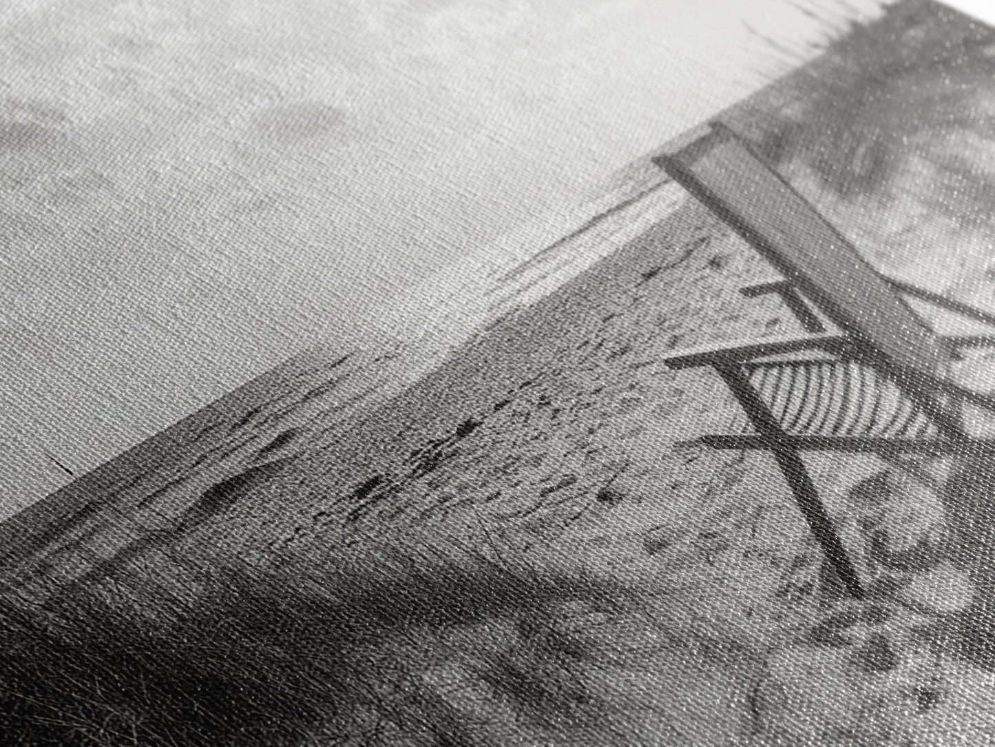 Beach Chair, Coastal Landscape Art, Minimalist Art, Wabi Sabi Art, Ocean View Print, Relaxing Decor, Framed Canvas Print, Nautical Wall Art