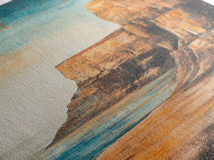 Irish Cliffs Painting, Ireland painting, coastal decor, landscape painting, nautical wall art, seascape painting, Canvas Print