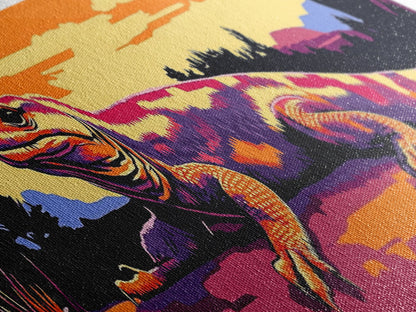 Geometrische Wandkunst, gerahmter Leinwanddruck, Wandkunst im Südwest-Stil, Chicano-Kunst, extra breite Kunstwerke, rustikale Wandkunst, stimmungsvolle Kunst, Kunst für über dem Sofa